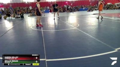 150 lbs Round 5 (10 Team) - Aaron Kelley, Glenbard East vs Bralin Regan, Waukon