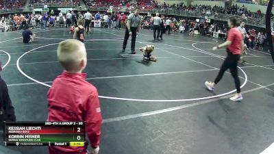 60 lbs Champ. Round 1 - Korbin Misner, Gering Wrestling Club vs Kessiah Liechti, Nebraska Boyz