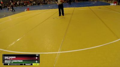 125 lbs Semis & 1st Wrestleback (8 Team) - Sam Weber, St. Peter vs Brock Lundstrom, Hastings