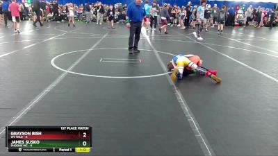 48 lbs Finals (2 Team) - James Susko, Phoenix WC vs Grayson Bish, WV Wild