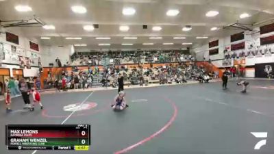 53 lbs Cons. Round 4 - Max Lemons, Natrona Colts vs Graham Wenzel, Powell Wrestling Club