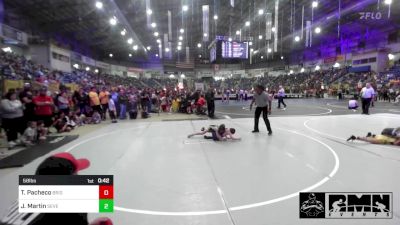 58 lbs Round Of 16 - Tyzano Pacheco, Brighton Wrestling Club vs Jackson Martin, Severance WC