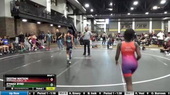 73 lbs Finals (2 Team) - Destini Watson, FEWTeamIA Purple vs Eyniah Byrd, SOTM
