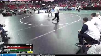 D1-182 lbs 3rd Place Match - Evan Danowski, Waterford vs Michael Alexander, De Pere