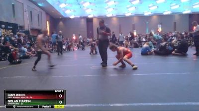 92 lbs Round 1 (4 Team) - Nolan Martin, Operators vs Liam Jones, East Kansas Eagles