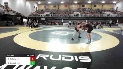 126 lbs Quarterfinal - Charlie DeSena, Lake Highland Prep vs Brody Gobbell, Father Ryan High School