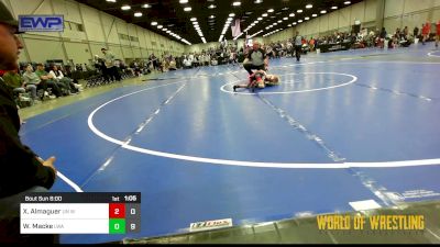 46 lbs Semifinal - Xavier Almaguer, Untouchables 9U White vs Waylon Macke, LWA 9U