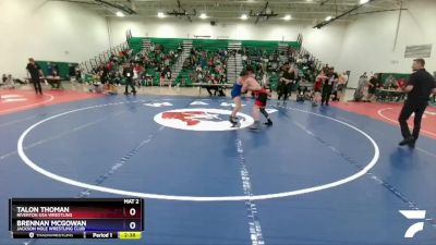 157 lbs Semifinal - Talon Thoman, Riverton USA Wrestling vs Brennan McGowan, Jackson Hole Wrestling Club