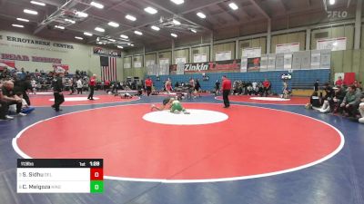 113 lbs Quarterfinal - Siraj Sidhu, Del Oro vs Carlos Melgoza, Kingsburg