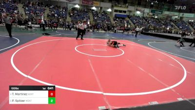 100 lbs Consi Of 8 #1 - Trent Martinez, Northglenn vs Parker Spitzer, Montezuma-Cortez