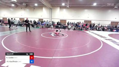 60 kg Cons 8 #1 - Kenton Cooke, Anchorage Youth Wrestling Academy vs Ned Kauffman, Lancaster Alliance Wrestling Club (LAW)