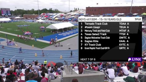 Youth Boys' 4x100m Relay Championship, Semi-Finals 7 - Age 15-16