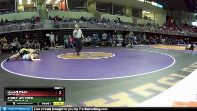 190 lbs Round 2 (6 Team) - Korey Weltmer, Smith Center HS vs Logan Miles, Gretna East