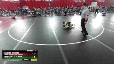 53 lbs Semifinal - Parker Jenkins, Sarbacker Wrestling Academy vs Matias Pyykkonen, Wisconsin