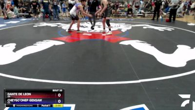 149 lbs Round 2 - Dante De Leon, OR vs Cheygo`onep Gensaw, CA