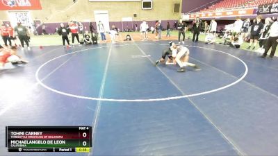 132 lbs Cons. Round 4 - Tohmi Carney, Threestyle Wrestling Of Oklahoma vs Michaelangelo De Leon, California