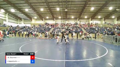 70 lbs Cons. Round 1 - Barrett Guymon, Morgan Wrestling Club vs Ian Balmforth, Aviator Wrestling Club