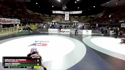 77 lbs 3rd Place Match - Nixon Herrera, Orange County RTC vs Sebastian Gutierrez, Red Wave Wrestling