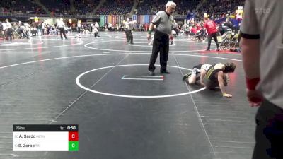 75 lbs Semifinal - Andrew Sardo, Methacton vs Brylan Zerbe, Tri Valley