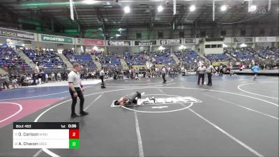 110 lbs Consi Of 16 #1 - Oskar Carlson, Windsor vs Aaden Chacon, Greeley United