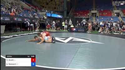 220 lbs Rnd Of 128 - Hayden Smith, Indiana vs Akeem Newsom, California