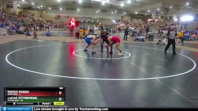 182 lbs Quarterfinals (8 Team) - Lucas Szymborski, Cleveland vs Mateo Pardo, Rossview