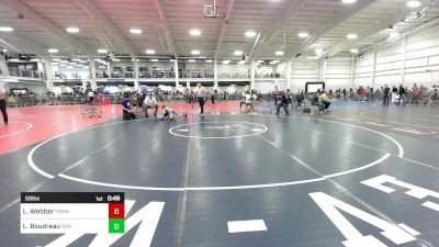 56 lbs Consi Of 8 #2 - Leland Webber, Farmington vs Levi Boudreau, Ddk Wc