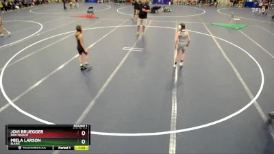 64 lbs Round 1 - Miela Larson, Blaine vs Jovi Bruegger, New Prague