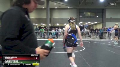 140 lbs Cons. Round 1 - Alexia Marks, Trailblazer Wrestling Club vs Xavia Brenn, Atwood Kids