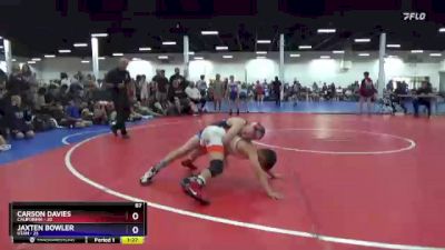 87 lbs Round 3 (8 Team) - Carson Davies, California vs Jaxten Bowler, Utah