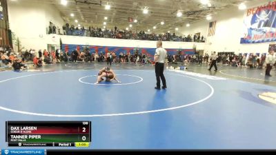 138 lbs Cons. Round 4 - Tanner Piper, Post Falls vs Dax Larsen, Coeur D Alene