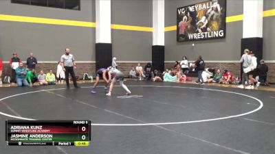 98 lbs Round 5 - Jasmine Anderson, McDominate Training Center vs Adriana Kunz, Summit Wrestling Academy