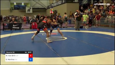 70 kg Round Of 32 - Mike Van Brill, NJRTC vs Sam Martino, Cavalier Wrestling Club