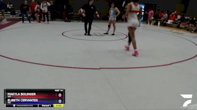 135 lbs 5th Place Match - Makyla Bolinger, WA vs EliBeth Cervantes, WA