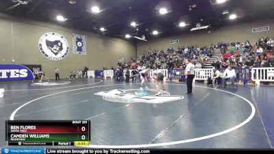 145 lbs Cons. Semi - Ben Flores, Santa Ynez vs Camden Williams, Ridgeview