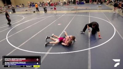 160 lbs Cons. Semi - Ethyn Bertschinger, Guerrilla Wrestling Club vs Evan Bartholomaus, Red Rock Central