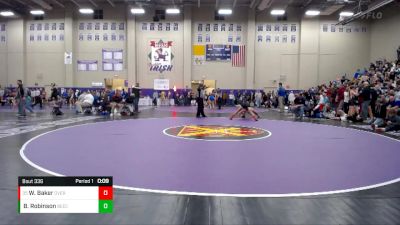 132 lbs Cons. Round 2 - William Baker, Overton vs Brody Robinson, Beech