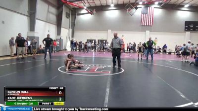 85 lbs Quarterfinal - Kade Juergens, Madison County Youth Wrestling vs Benton Hall, Alpha Elite