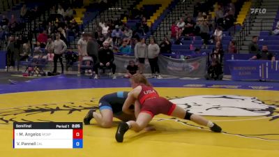 68 lbs Semifinal - Marisa Angelos, NMU-National Training Center vs Veloria Pannell, California