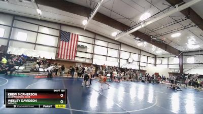 95 lbs Semifinal - Krew Mcpherson, Juab Wrestling Club vs Wesley Davidson, Wasatch