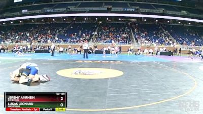 D3-138 lbs Cons. Round 3 - Lukas Leonard, Madison HS vs Jeremy Amrhein, Dundee HS