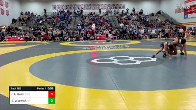 150 lbs Cons. Round 6 - Aidan Rush, Columbus St. Francis DeSales vs Brennan Warwick, Massillon Perry