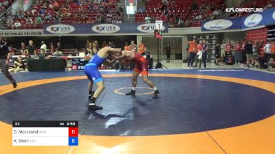 65 lbs Consi Of 8 #2 - Colton Mccrystal, Nebraska Wrestling Training Center vs Kanen Storr, Titan Mercury Wrestling Club (TMWC)