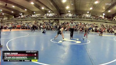 80 lbs Champ. Round 1 - Bobby Parker, Ste. Genevieve Youth Wrestling Club-AAA vs Caysen Hollingsworth, Buchanan County Wrestling Club-AA