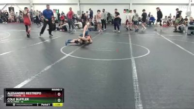 88 lbs Round 3 (8 Team) - Cole Buffler, PA Alliance vs Alesandro Restrepo, Terps Xtreme