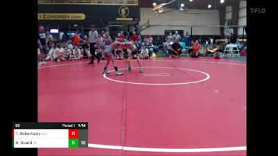 66 lbs Quarterfinals (8 Team) - Tayleigh Robertson, MoWest Championship Wrestling vs Haley Guard, Indiana INFERNO BLACK