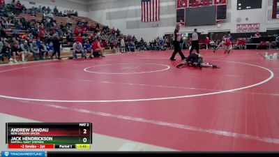 106 lbs Champ. Round 1 - Andrew Sandau, New London-Spicer vs Jack Hendrickson, Sartell-Saint Stephen