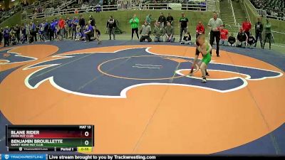 62 lbs Cons. Round 5 - Blane Rider, MOOK MAT CLUB vs Benjamin Brouillette, Sweet Home Mat Club