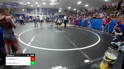 46 lbs Rr Rnd 4 - Carson Mackey, Chandler Takedown Club vs Greyson Sumrall, Harrah Little League Wrestling