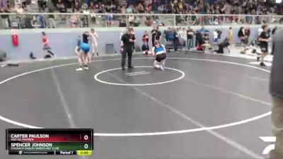 195 lbs Round 2 - Spencer Johnson, Chugach Eagles Wrestling Club vs Carter Paulson, Mat-Su Matmen